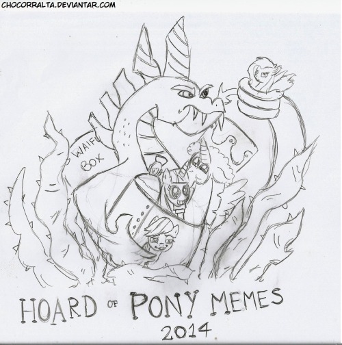 30minchallenge:  Quite the eventful year for ponies ^^  Not really a retrospective but I drew probably my favorite episode this year