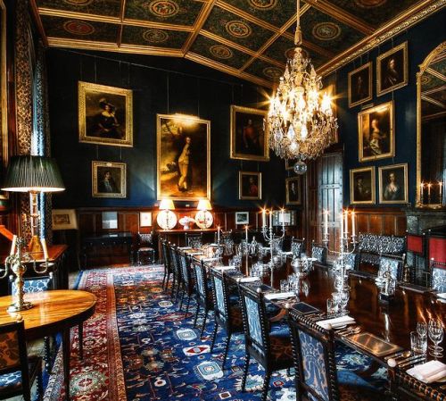 livesunique:The Dining Room at Eastnor Castle, Ledbury, Herefordshire, England