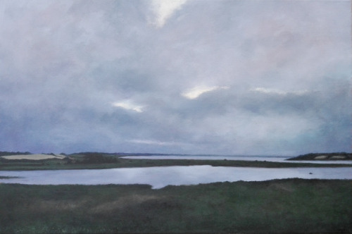 ANDERS KOHLSSummer Night by Hjarbæk Fjord.2017, oil on canvas.