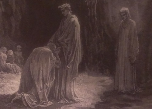 Details of Dante and Virgil from Gustave Dore&rsquo;s engravings 