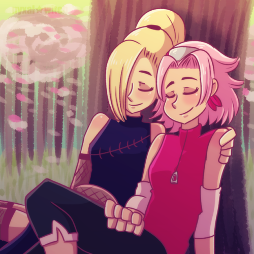 nyxalwitch: SakuIno sleepy times