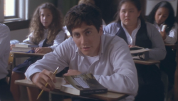 hirxeth:  “Why are you wearing that stupid bunny suit?”“Why are you wearing that stupid man suit?”Donnie Darko (2001) dir. Richard Kelly