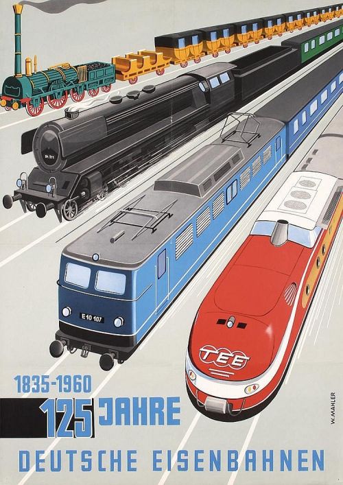 propadv:1960 1835-1960 125 Jahre Deutsche Eisenbahnen 1960 1835-1960 125 years of the German Railway