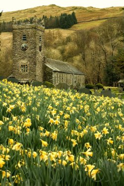pagewoman:    Church at Troutbeck, Lake District,
