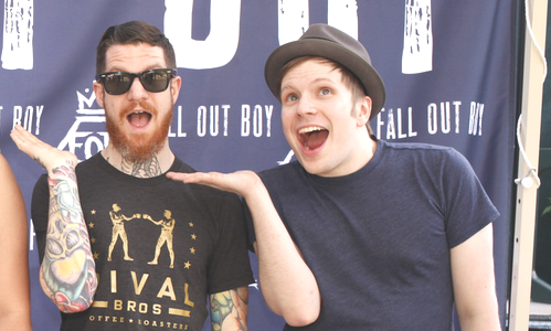 holytrinityofemos:  Patrick and Andy being cute at today’s Meet and Greet