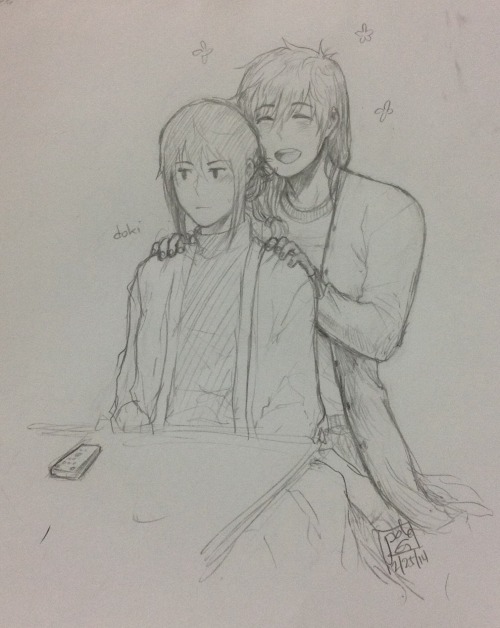 jadedgalvanizer: mako-chan is very distracting. (ganbare, haru-chan!!)