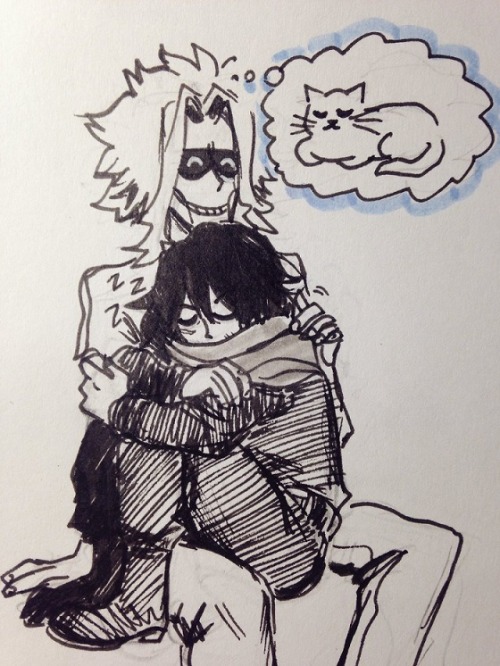 elektrisktmonster: aizawa birthday doodles!!! happy birthday my dude i hope u get some sleep on twitter 