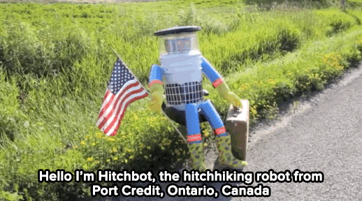 unofficialkarkat:  micdotcom:  Canada sent a friendly robot to America. Americans