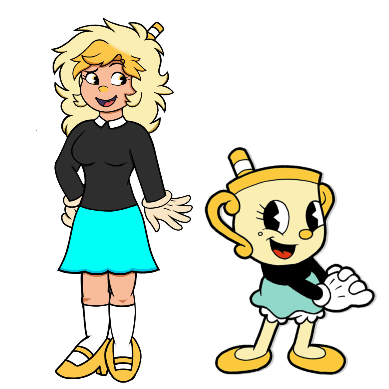 I love T Cuphead and the show! Ms. Chalice as human<3 : r/Cuphead