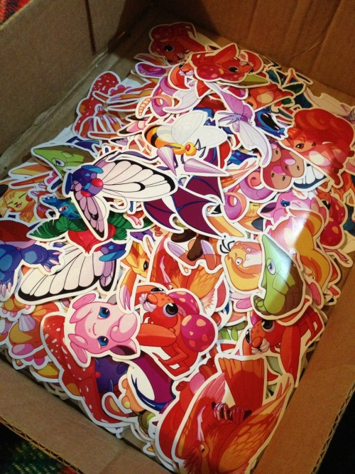 cloudedart:  This is the pile of only 54 pokes, AFTER it had been thinned out significantly. :U