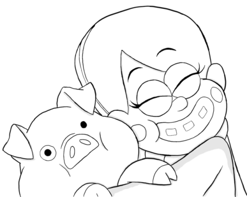 30 word “found”so here Mabel found Waddles, well or lets say she did >_>
