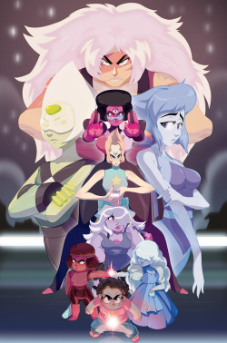 tovio-rogers:Gem-invasion by TovioRogersbased on the jailbreak special. i had a blast drawing this! hats off to rebeccasugar and the team behind the episode. i felt like a kid watching dragonball again. i actually cheered for the gems. and thanks to the