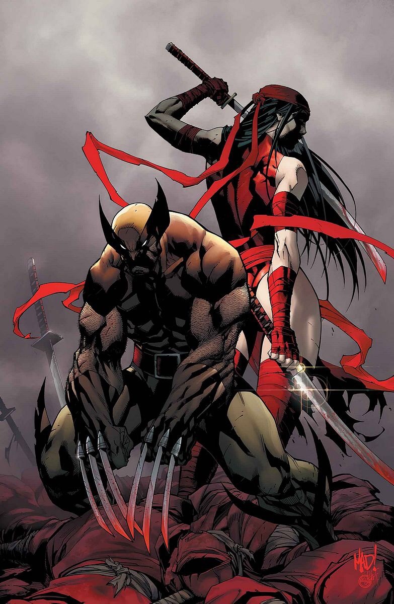 league-of-extraordinarycomics:Wolverine &amp; Elektra by Joe Madureira