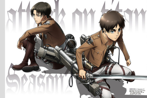 artbooksnat:Attack on Titan (進撃の巨人)Attack on Titan Season 2 art work from Animedia Magazine (Amazon 