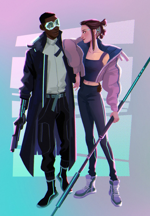 daryshkart:Finn and Rey looking both badass and in love done for @finnreyultd ♡♡♡It was a blast to d