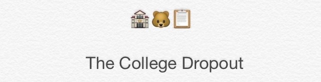 inkimyewetrust:  Kanye West Discography - Emoji Edition
