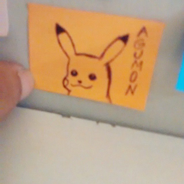 Desenhei um Pokémon.