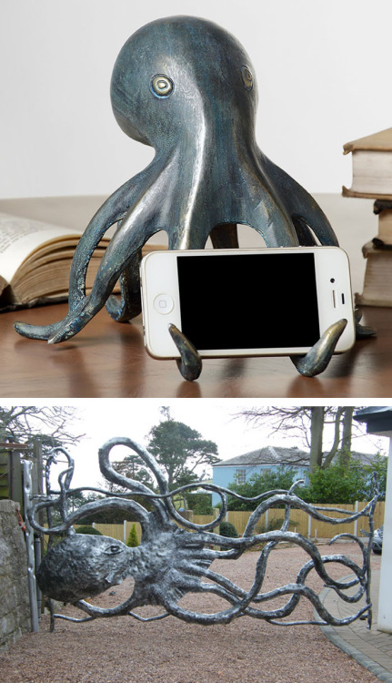 dr-archeville:ayellowbirds:asylum-art: Octopus-Inspired Design Ideas The octopus, with its eight wri