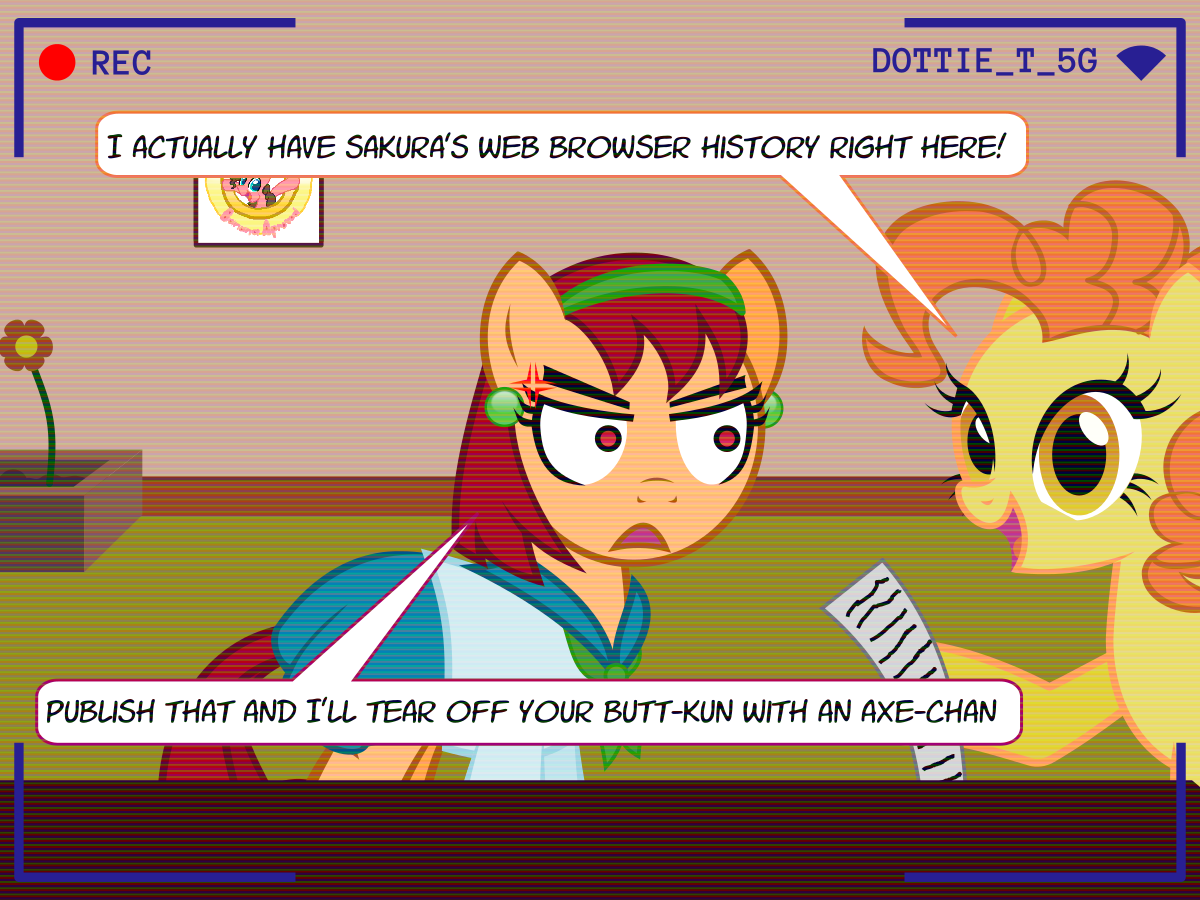askthecookies:  Axe-chan turned out to be a tsundere, and ended up making out with