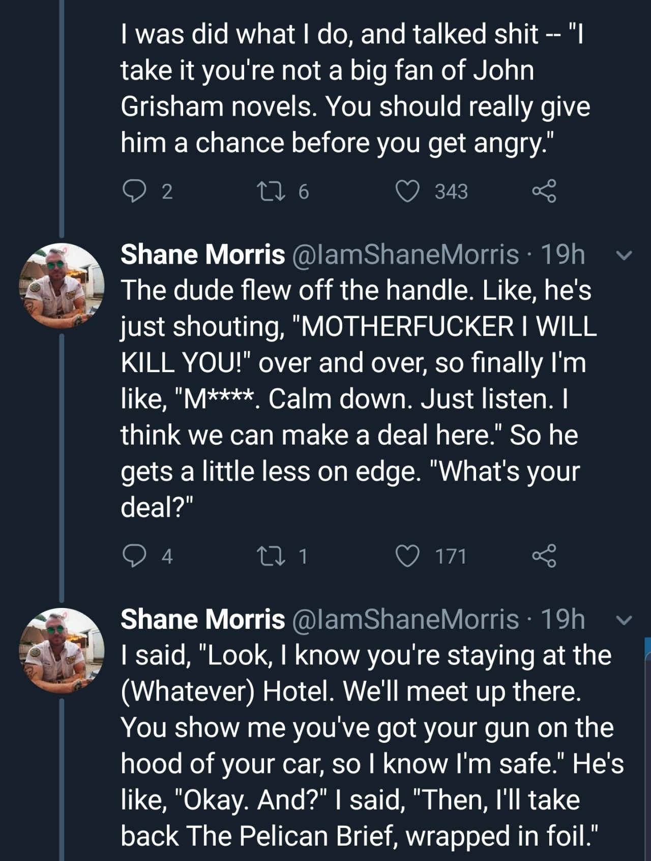 johnbrowndidnothingwrong:  lala-the-rebel:  catchymemes:    Holy fuck-  https://medium.com/@IamShaneMorris/i-lied-i-made-the-whole-thing-up-now-im-in-huge-trouble-e59da5831105
