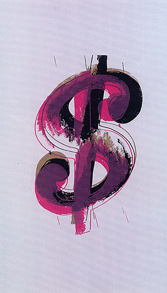 artist-andy-warhol: Paper Dollar, Andy Warhol