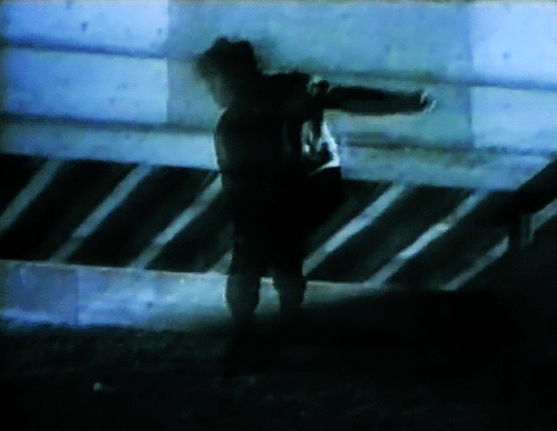 halos-and-sigils:Nice jacketNine Inch Nails | “Down In It” (1989)Dir. Eric Zimmerman and Benjamin St