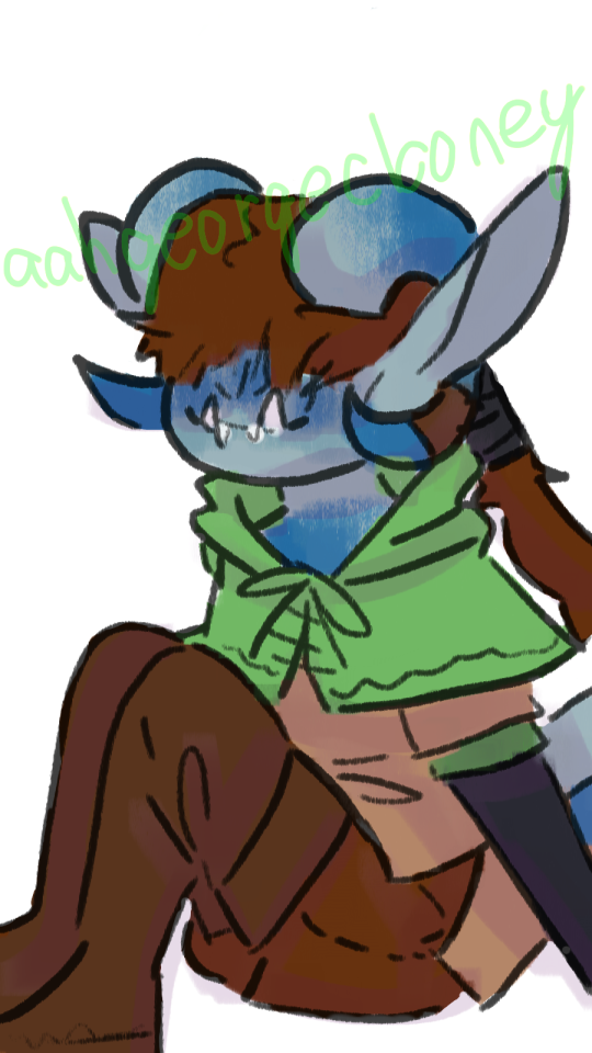 My First Digital Piece With My Tablet! Pyet; My Tiefling Dnd Charecter