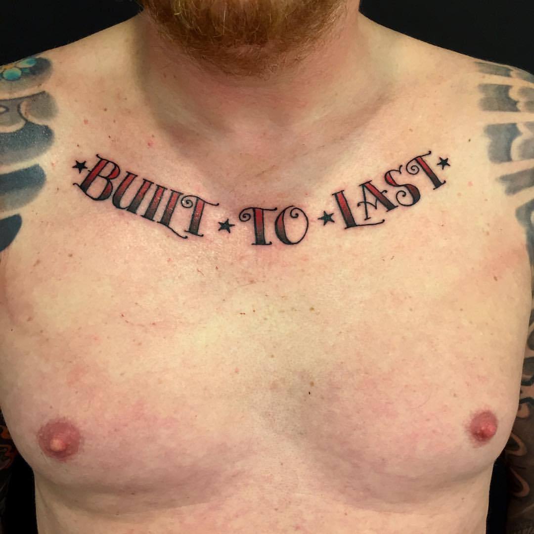 Chest lettering Tattoo Inked by  Ho Chi Tattoo Studio  Facebook