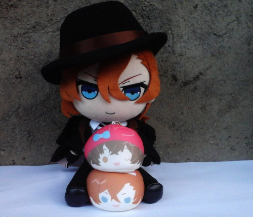 some of my newest collection of nuigurumi chuuya, he’s so adorable /////ps. if anyone want to 