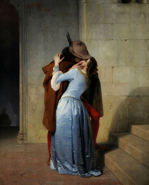 Il bacio (1859) by Francesco Hayez - Pinacoteca di Brera, Milan