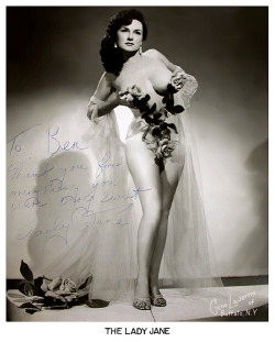  Lady Jane      (Aka. Annette Love) Vintage 50’S-Era Promo Photo Personalized