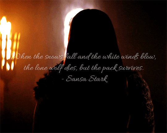 stream:  “The winters are hard but the Starks will endure. We always have.” -