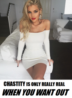 Cock-Caged Sissy Slut Chastity Captions and Stuff