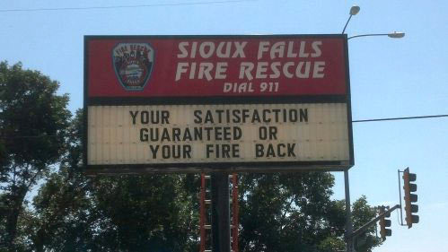 advice-animal:  Firefighters with a sense of humor…http://advice-animal.tumblr.com/