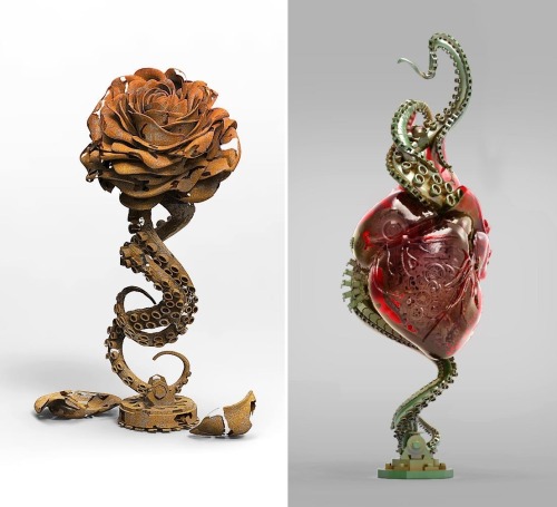 theonlymagicleftisart:Sculptures by Bennett Klein, an artist from Toronto, Canada Follow The On