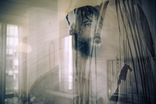 RESERVATIONS : LEVI SEVEN (shower) a photo series on the last place we can be anonymous. the hotel room. this series focuses on model Levi Jackson, in the Standard Hotel, the Highline, New York City, New York. photographed by Landis Smithers