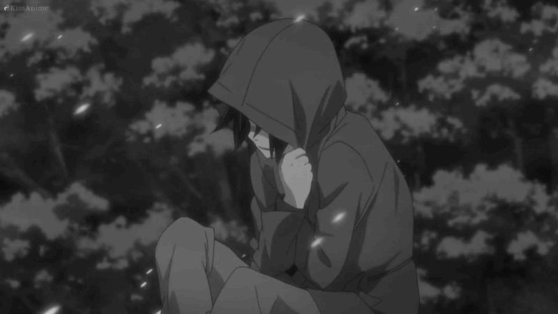 Monochrome anime black and white GIF on GIFER  by Granilsa