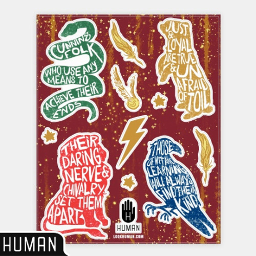 krislookshuman: House Poem Stickers! It seemed like many of you guys really liked this series that I