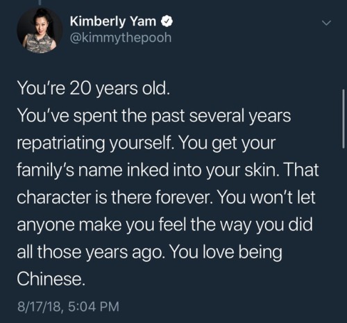 rosaquesalz:kimberly yam summing up what it’s like to live as a POC kid in America and making this A