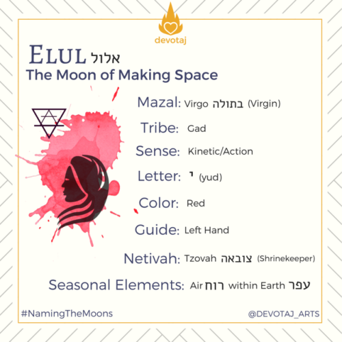 Correspondences for the Month of Elul⠀⠀⠀⠀⠀⠀⠀⠀⠀⠀⠀⠀⠀⠀⠀⠀⠀⠀⠀I call Elul the moon of Making Space.Each mo