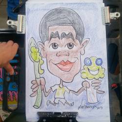 Caricature drawn @dairydelight ! #mattbernson