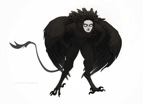 It’s spooky & Pticenoga timePticenoga is my long term OC and was created in 2011. This feathery 