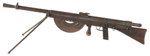 World War I French Model 1915 Chauchat light machine gun.
