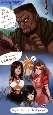 More replaying FF7. More realizing I play as an undiscerning