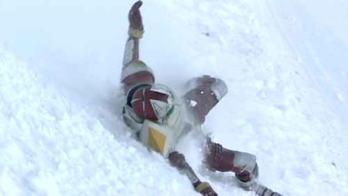 tachibana goes snow sliding