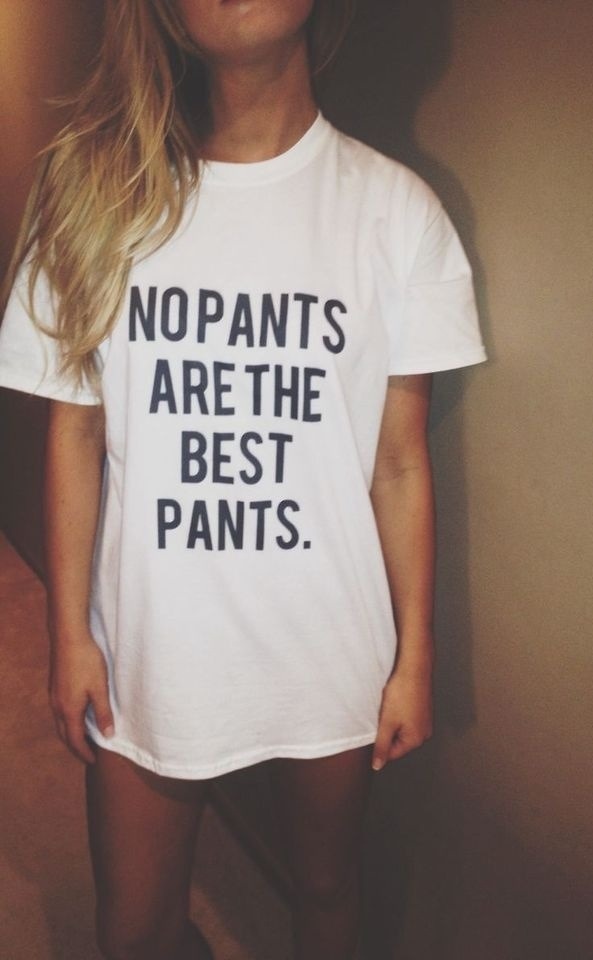 Teen girl shirt no pants