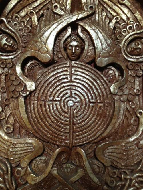 leradr: Labyrinth ornamentation - Watts Chapel, Compton, Surrey