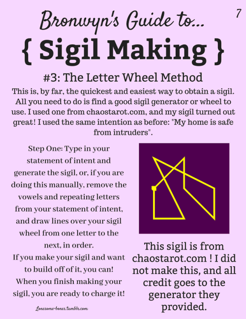 lonesome-bones: My guide on sigils; making, charging, and learning how they work!  Do not repost, bu