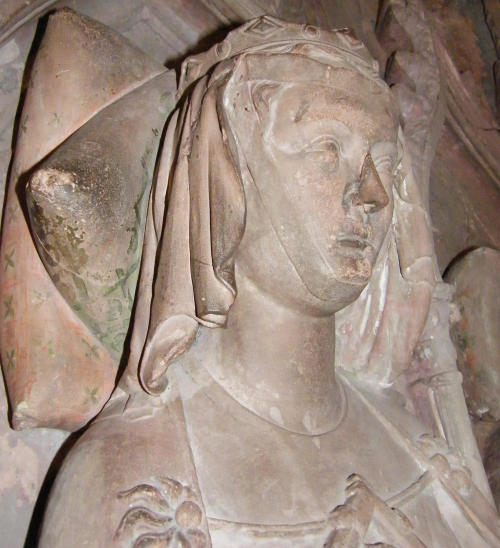 Gertrude, Queen of Germany (d. 1281) tomb in the Münster of Basel, Switzerland