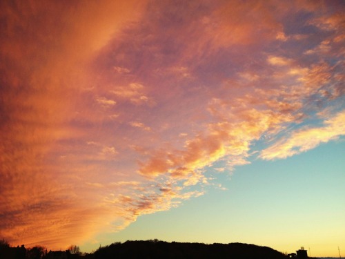 Today was one of those perfect painted sky sunset kind of days.